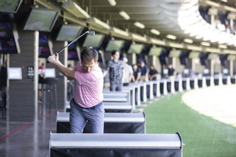 Golfers compete and raise money for the Elgin Education Foundation at the Top Golf event in Austin Oct. 13. Photo by Erin Anderson