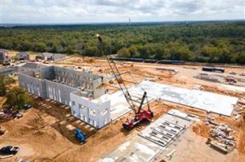 Construction continues on what will be called Colony Oaks Elementary School in Bastrop.  Courtesy photo