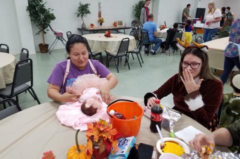 As the holiday season started with October’s spookiness, Elgin Church of Christ celebrated Halloween at its hall Oct. 31. Children participated in trick-or-treating in costume, and everyone enjoyed chili hot dogs. Courtesy photos