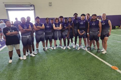 Wildcats football competes at Lineman Challenge Qualifier