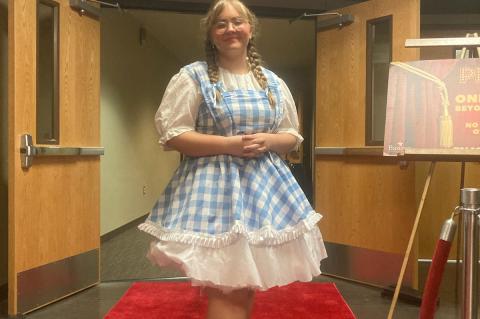 Aimee Lewey transforms into Dorothy – the famous protagonist from The Wizard of Oz. Photos courtesy of Tyrone D. Smith