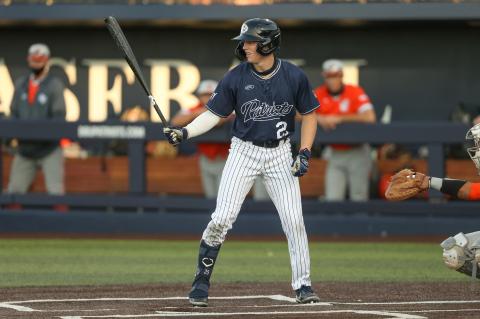 Dallas Baptist University outfielder Jace Grady in action during the 2023 NCAA college baseball season. Photo courtesy of Dallas Baptist University