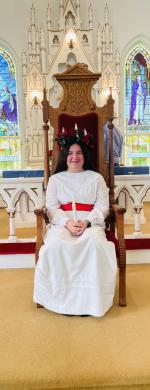 Paloma Ortiz will be the bearer of light New Sweden Lutheran Church’s celebration Dec. 11 in Manor. Courtesy photo