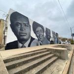 The Elgin Black Icons Mural faces Main Street in Elgin. Facebook / Visit Elgin, TX