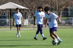 The Elgin High School boys varsity soccer team competes Jan. 12 during a match against Austin High School at the Copa Akins tournament. Photo by Marcial Guajardo / Elgin ISD