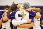 Elgin players come together for one final team huddle. Photo by Erin Anderson.