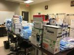 Hundreds of supplies are getting pulled together to prepare for donation. The college’s PharmacyTechnology program alone gathered approximately:● 2000+ pairs of gloves● 8 cases of shoe covers● 4 cases of hair covers● 500 gowns● 100s of masks
